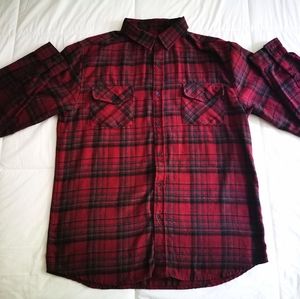 Molokai Surf Co. Plaid Flannel LongSleeve Large